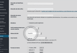 Ajustes WordPress